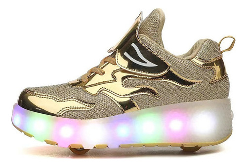 Zapatos Luminiscentes Led Para Niños, Patines Para Deportes