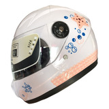 Casco Infantil Motocilista Para Niña/niño Alessia Cerrado