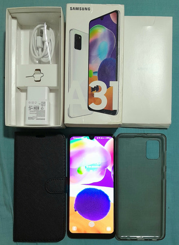 Samsung A31 Dual Sim, Completo En Caja, Funda Y Blindado 9h