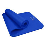 Tapete Yoga Pilates 10 Mm Mat Flexibilidad Equilibrio Color Azul