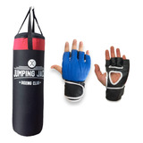 Combo Vale Todo Bolsa Boxeo 90 Cm Lona + Guantes Mma