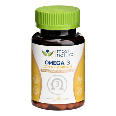 Omega 3 Most Natura Sin Sabor con Vitamina E 60 Cápsulas y Libre de Gluten | MercadoLibre