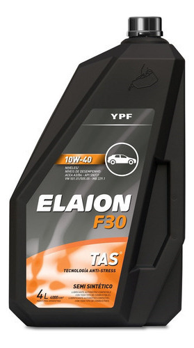 Lubricante Para Motor Ypf Elaion 10w40 Bidon De 4 Litros