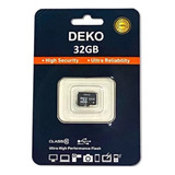 Sd Card 32gb Memoria Classe 10 Deko Speed Blister