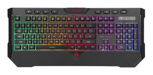 Teclado Gamer Marvo K656 Membrana Antighosting Usb Negro Se 