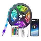  Cinta Led Wifi Multicolor Rgb Luz 5mt + Control + Adaptador