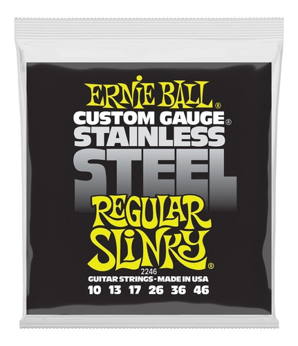 Ernie Ball 2246 Encordadura Guitarra Electrica Regular 10-46