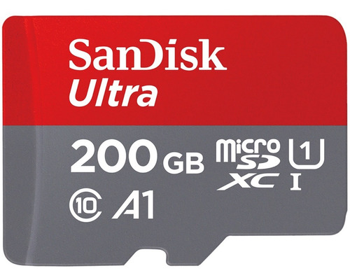 Tarjeta De Memoria Sandisk Sdsquar-200g-gn6ma  Ultra Con Adaptador Sd 200gb