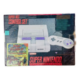 Super Nintendo Con Caja + Juego Street Fighter