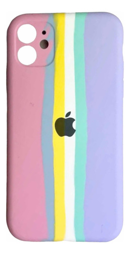 Capinha Arco-íris Colorida Para iPhone 11 E 11 Promax+brinde
