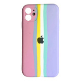 Capinha Arco-íris Colorida Para iPhone 11 E 11 Promax+brinde