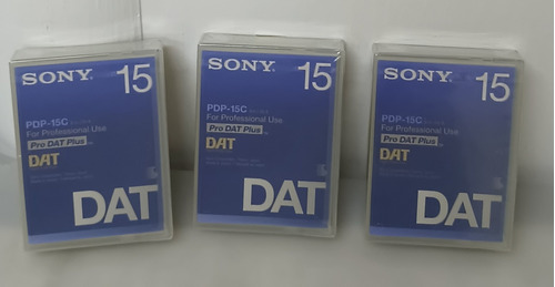 3 Pzs - Sony Dat Cassets De Audio Digital Modelo Pdp-15c