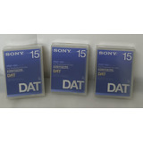 3 Pzs - Sony Dat Cassets De Audio Digital Modelo Pdp-15c