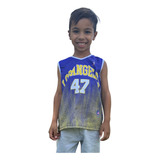 Camisa Regata Infantil Dry Fit Juvenil Proteção Uv Praia