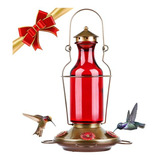 Bolite 18004 Hummingbird Feeder, Vintage Red Wine Bottle Hum