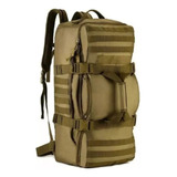 Bolso Viaje Mochila 60l Militar Urbano Tactico Molle Color Coyote