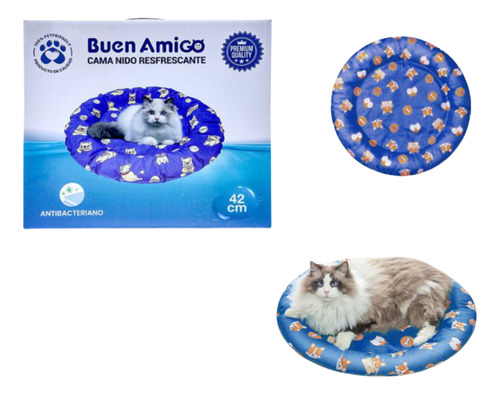 Cama Refrescante Refrigerante Mascotas Perros Gatos 42 Cm