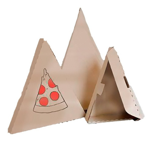Cajas Para Pizza Triangulo 38x48x4 Por 2unidades.ecologica