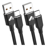 Cable Usb Tipo C Carga Rápida Para Samsung Xiaomi,1m+3m