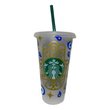 1 Vaso Original De Starbucks Plastico 24oz Mal De Ojo