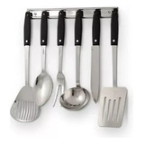 Juego De Utensilios De Cocina Incametal X6 Color Negro