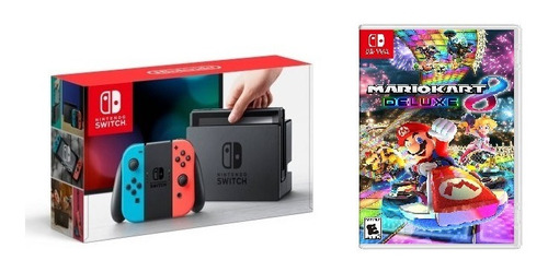 Consola Nintendo Switch Color Azul Neon Rojo Neon Con