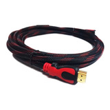 Cable Hdmi Macho 3,0 Mts Mallado + Doble Filtro