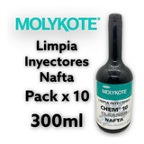 Limpia Inyectores Nafta Molykote X 300ml Pack X 10 Unidades