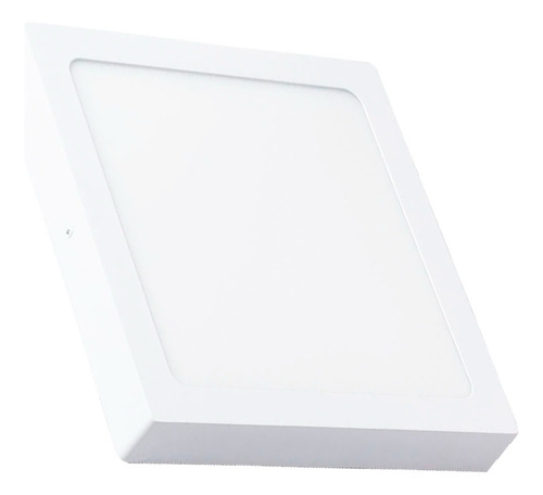 Pack X6 U Plafon Led Aplique 12w Fria Calida Panel Cuadrado