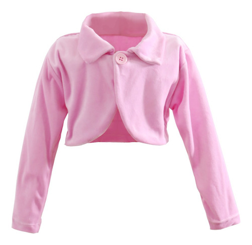 Bolero Infantil Menina Plush Batizado Várias Cores Oferta!