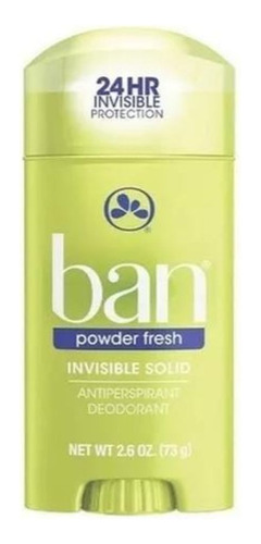 Desodorante Antitranspirante Sólido Ban Powder Fresh 73g