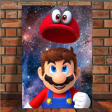 Cuadro Decorativo Mario Odyssey Nintendo Gaming Art 35x55cm 