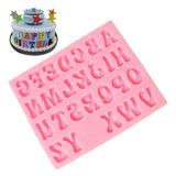 Molde De Silicona Para Hornear Fondant Chocolate Con Letras