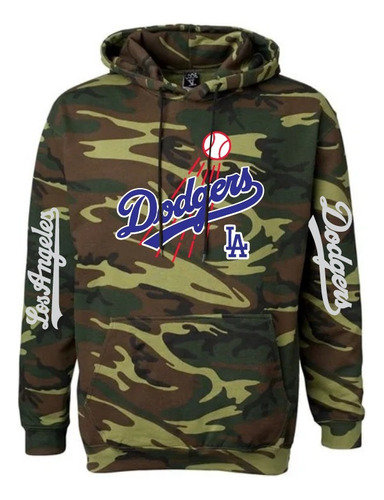 Sudadera Mod Mlb Los Angeles Dodgers Estampado En Vinil