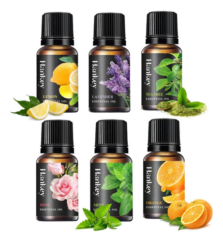 Set 6 Aceites Esenciales 10ml Esencias Aromáticas Lavanda