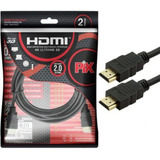 5 Cabos Hdmi 2.0 4k 3d Ultrahd 19 Pinos 2 Metros