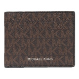 Cartera Michael Kors Monogram Caballero Piel 100% Original 