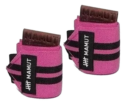 Hand Grip Wraps Munhequeira Elástica Com Grip Em Couro Mamut