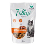 Alimento Fellini Gato Sabor Atún Salmón En Bolsa De 85g L&h