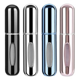 4pcs Mini Frascos Atomizadores De Perfume Recarregáveis,