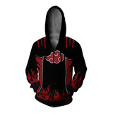 Sudadera De Cosplay Con Estampado De Tejido Naruto Akatsuki