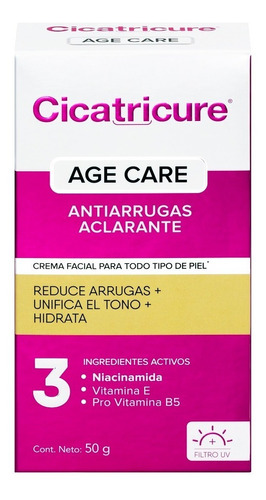 Cicatricure Age Care Antiarrugas Aclarante Facial 50g