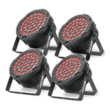 Steelpro - 4 Piezas Cañon Par Led 40 X 3 Watts - Rgb 403-mpr