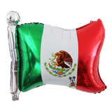 10 Globos De Bandera De México 62x50cm Fiestas Patrias 