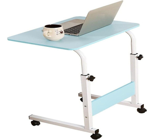 Mesa Multiuso Notebook Computador Café Cama Ajustável Azul