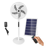 Ventilador Solar Recargable Con Control Remoto 18000mah