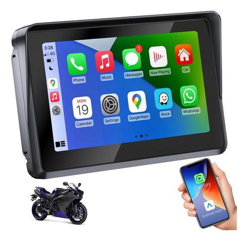 Navegación Gps Carplay De 5 Pulgadas Para Motocicleta