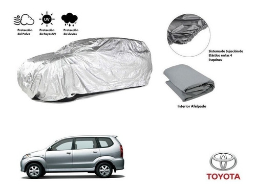 Cubierta Funda Cubre Auto Afelpada Toyota Avanza 1.5l 2015