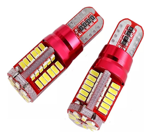 2 Led T10/w5w Siliconados 24 Smd 12v 600 Lm Posicion Blister