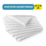 Pano De Chão Grande Grosso Premium Branco 10 Unid Atacado